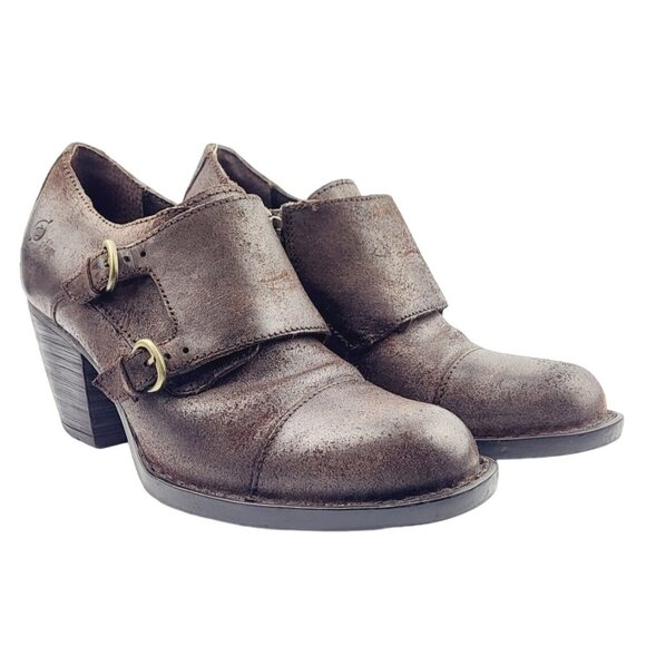 Born Women's Davis Double‎ Buckle Shoe - Size 8 - Picture 1 of 7